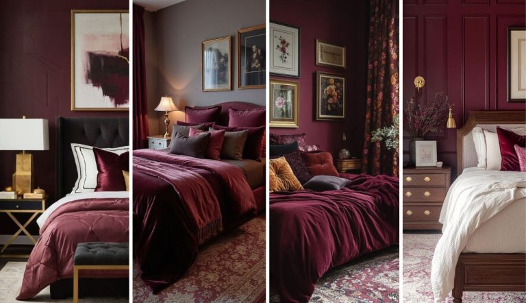 36 Stunning Burgundy Bedroom Ideas