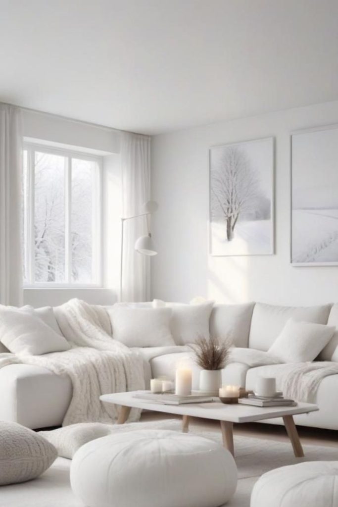 Abstract art white open space