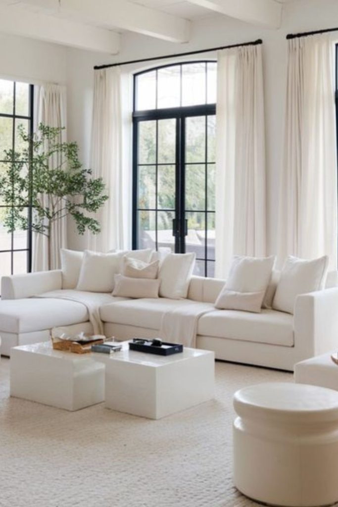 Sheer curtains soft elegant interior