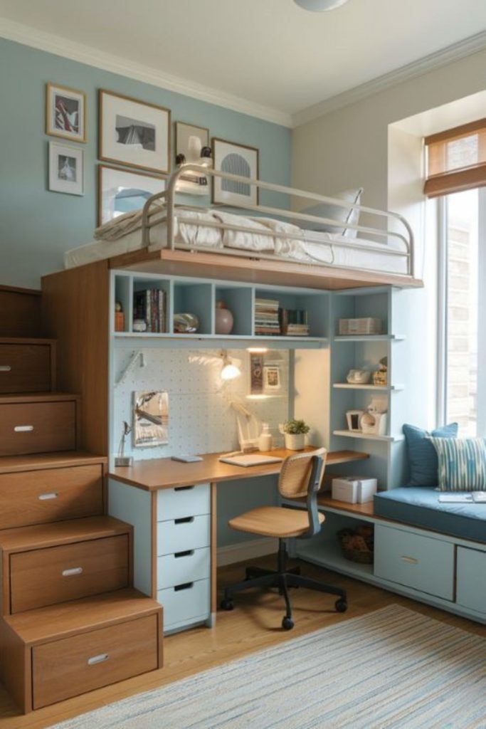 Handcrafted furniture compact studio charm