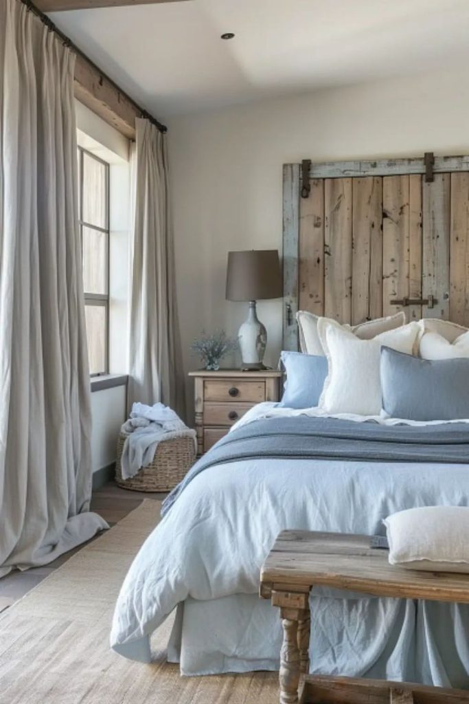 Cerulean relaxed loft bedroom