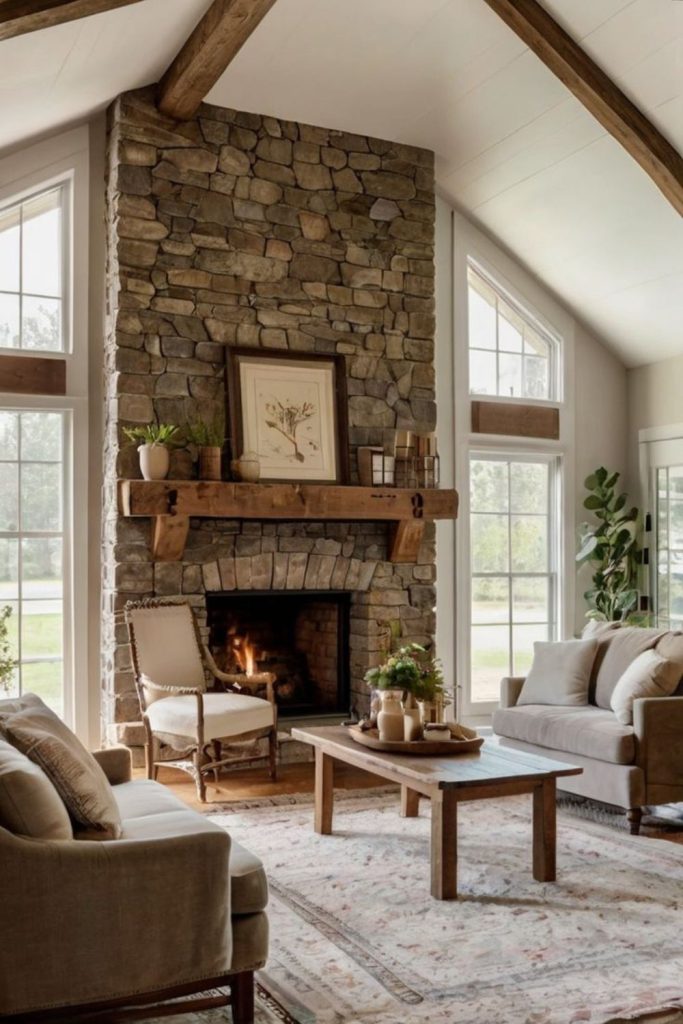 Sunlit meadow inspired living room