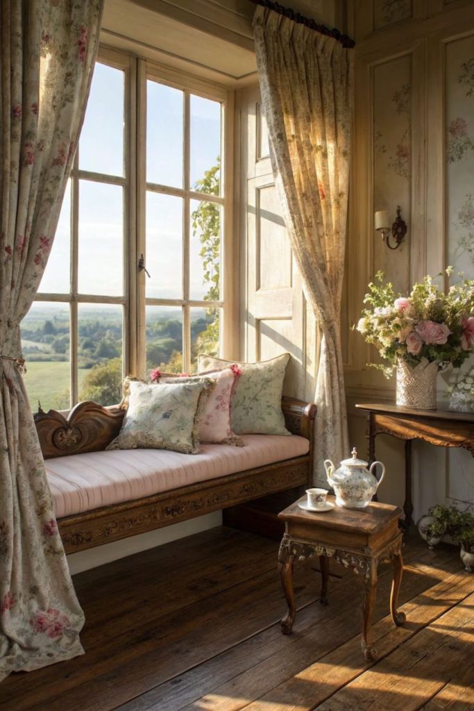 Countryside view window lounge