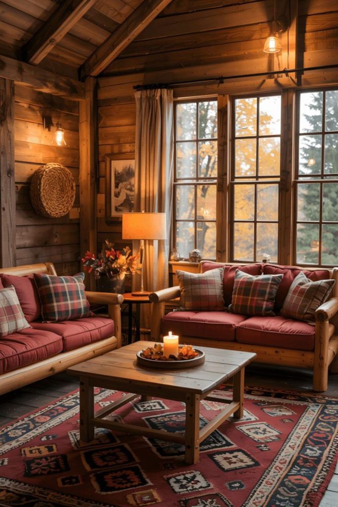 Small cozy nook with rustic decor