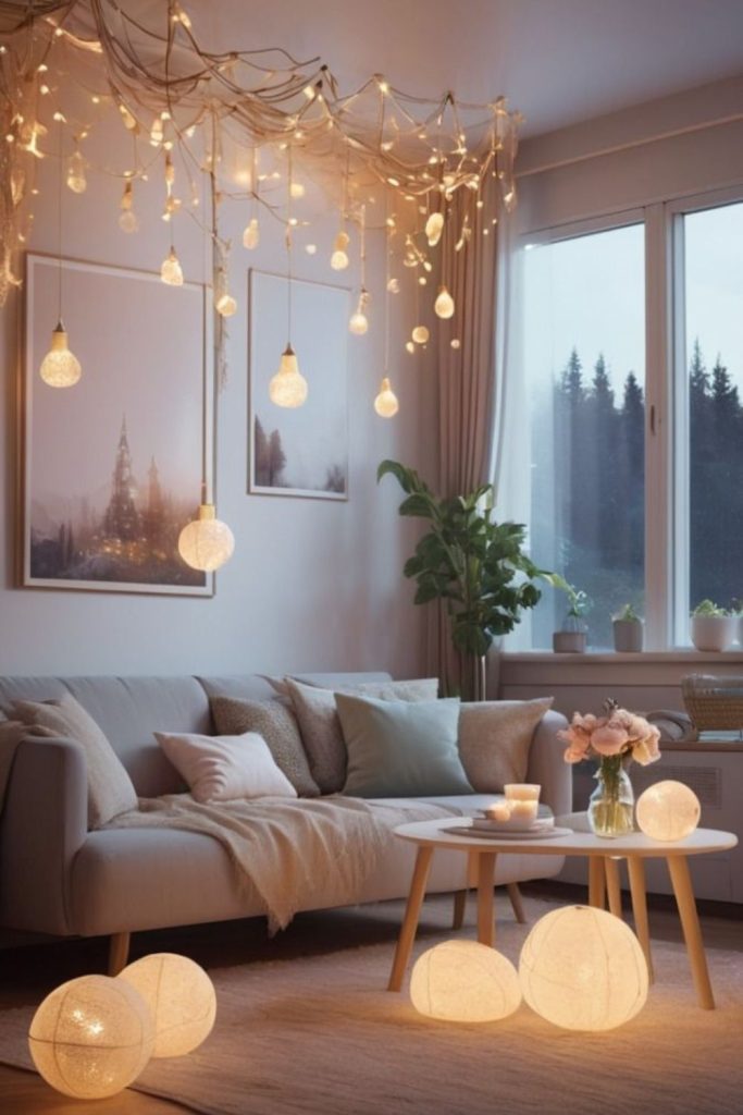 Crystal fog mystical soft lighting