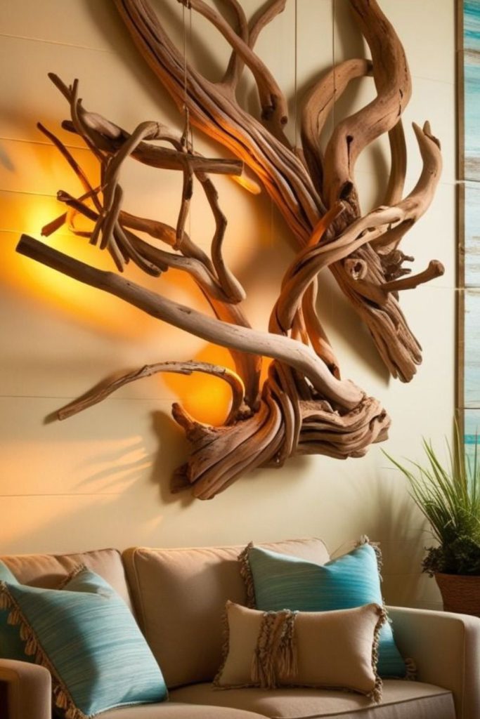 Twisted wire abstract wall-mounted sculptures