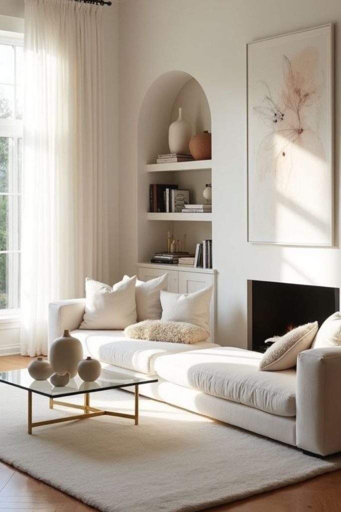 Sheer curtains airy soft lounge