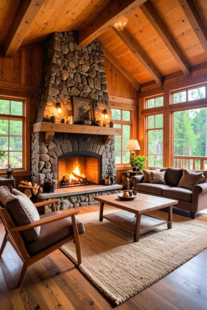 Hearth haven cozy living room interior