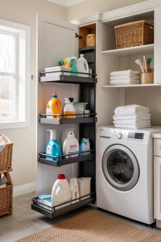 Sliding panels hidden storage neat organization