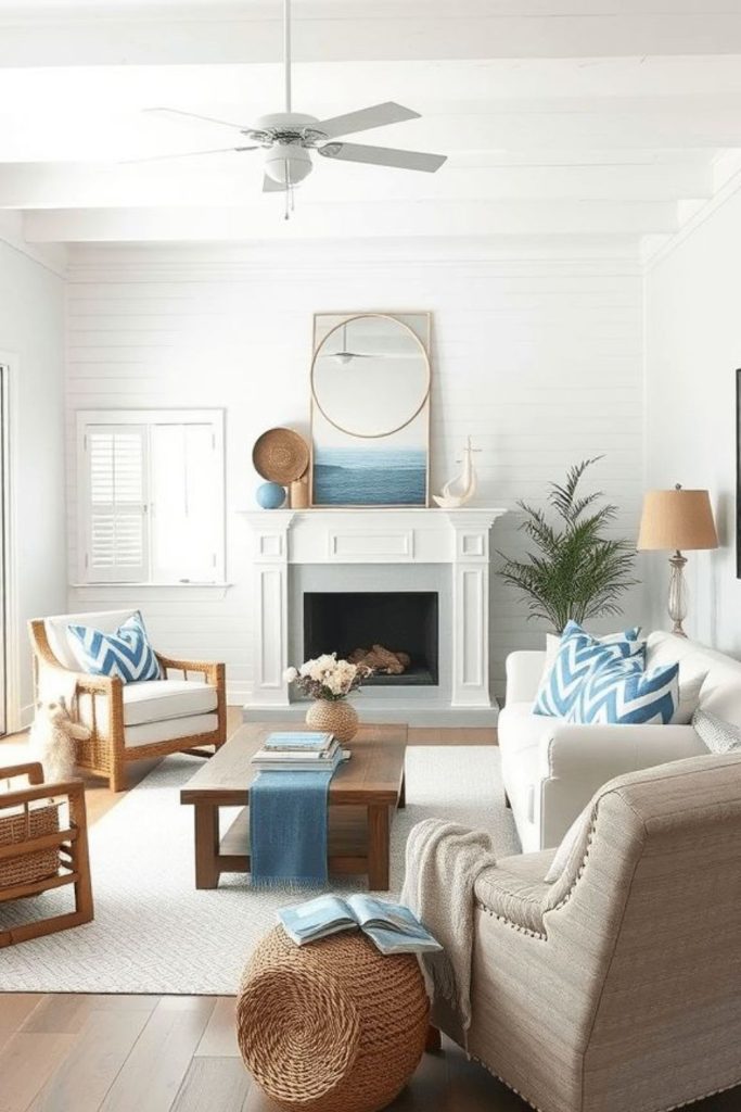 Minimal empty space calm interior