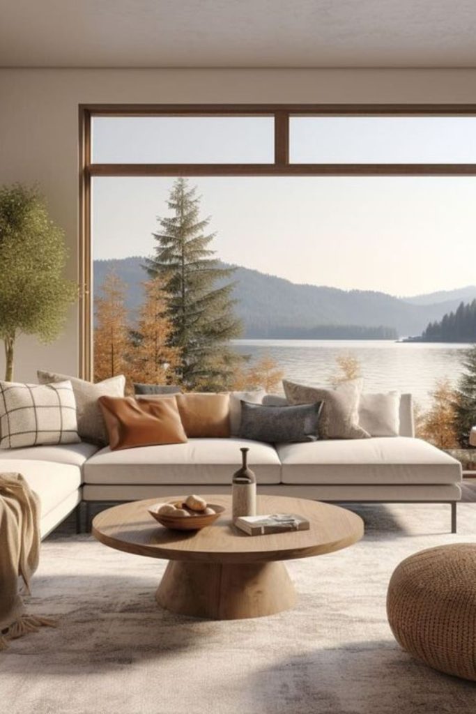 Luxurious velvet accented rectangle lounge.