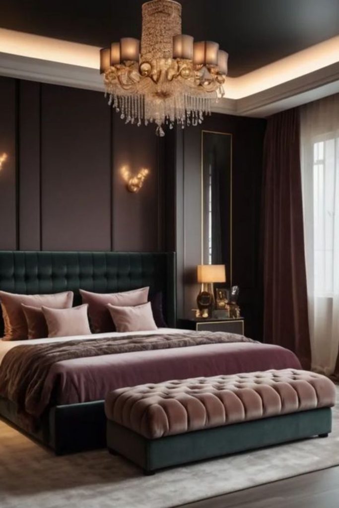 Midnight Ember Pavilion dark moody luxury room