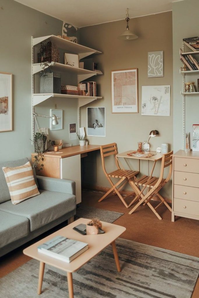 Sparse minimal compact tiny apartment