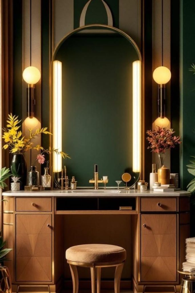 Exotic Moroccan inspired vanity decor