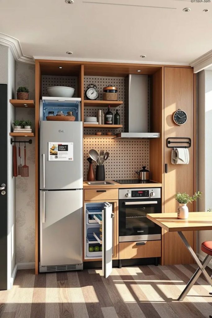 Distinct zones organize tasks efficiently