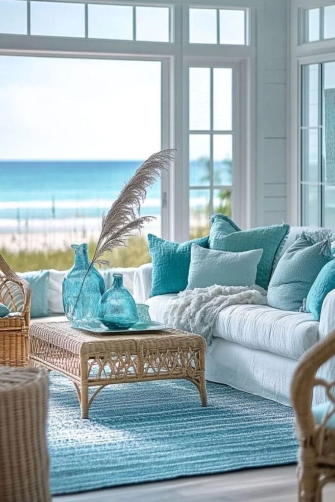 Ocean breeze turquoise light airy