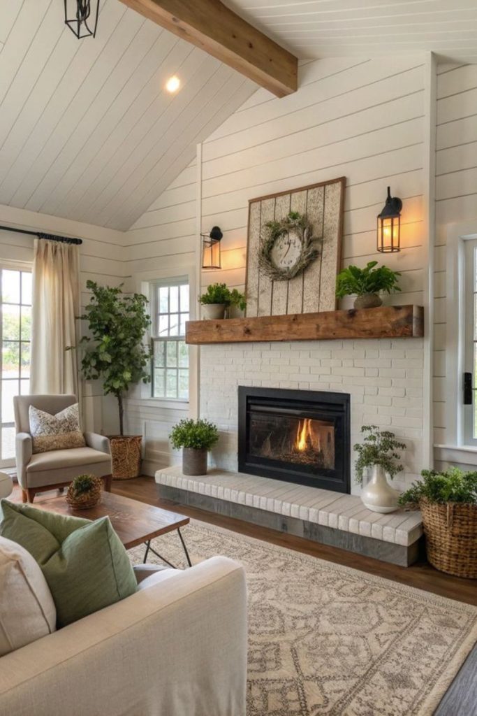 Orchard view country living room