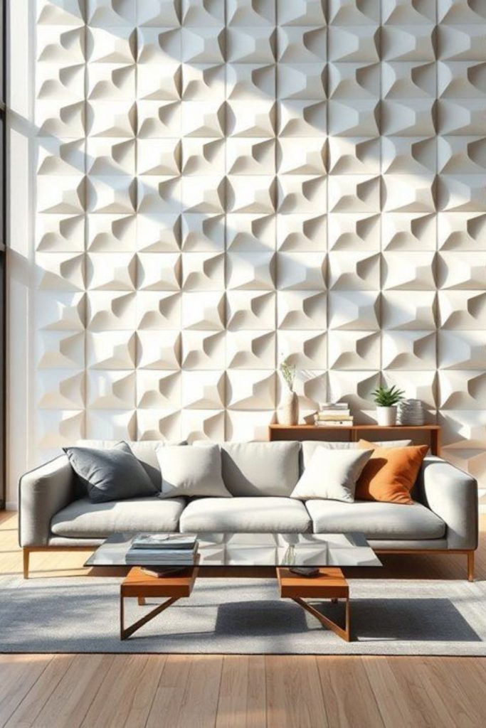 Paper cranes mounted as decorative swarm