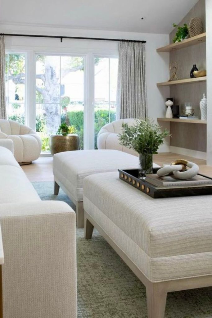 Polished floors white modern room