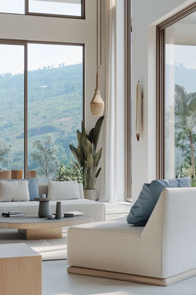 Hillside country scenic lounge space