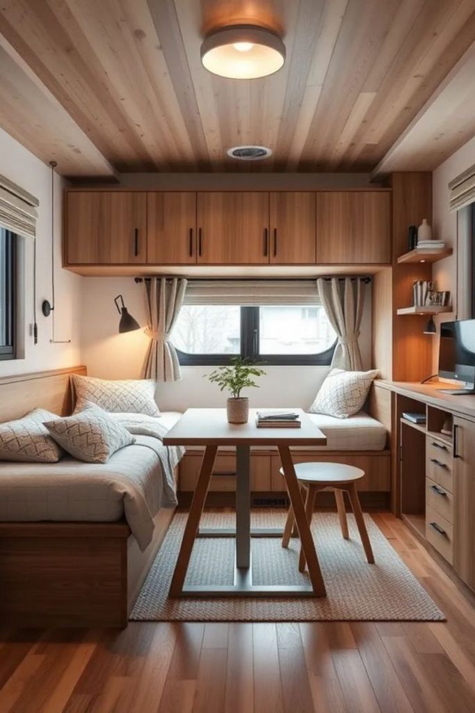 Minimalist Scandinavian cozy compact apartment