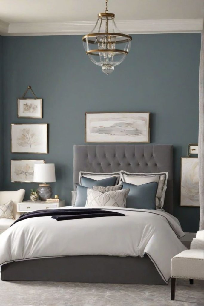 Silver Ridge Serenity sleek silver-toned bedroom style