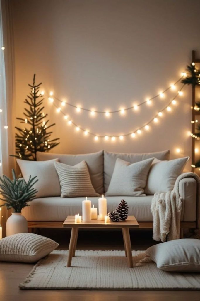 Soft shadow layered lighting decor