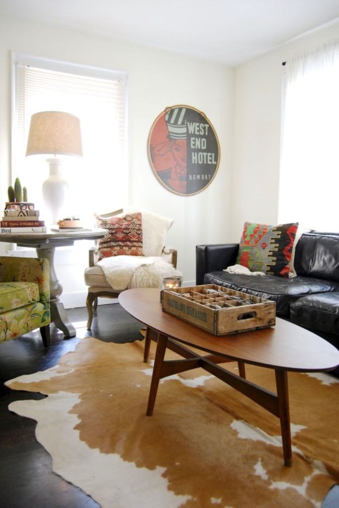 Space cowboy themed midcentury lounge