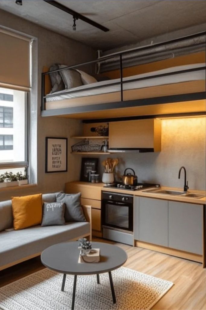 Foldable furniture creates urban camping feel