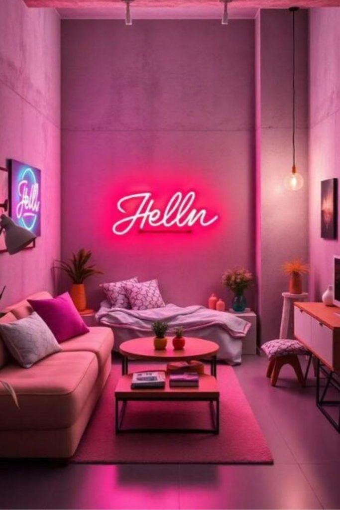 Neon lights electric energetic pod