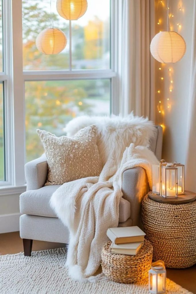 Urban chic winter apartment decor