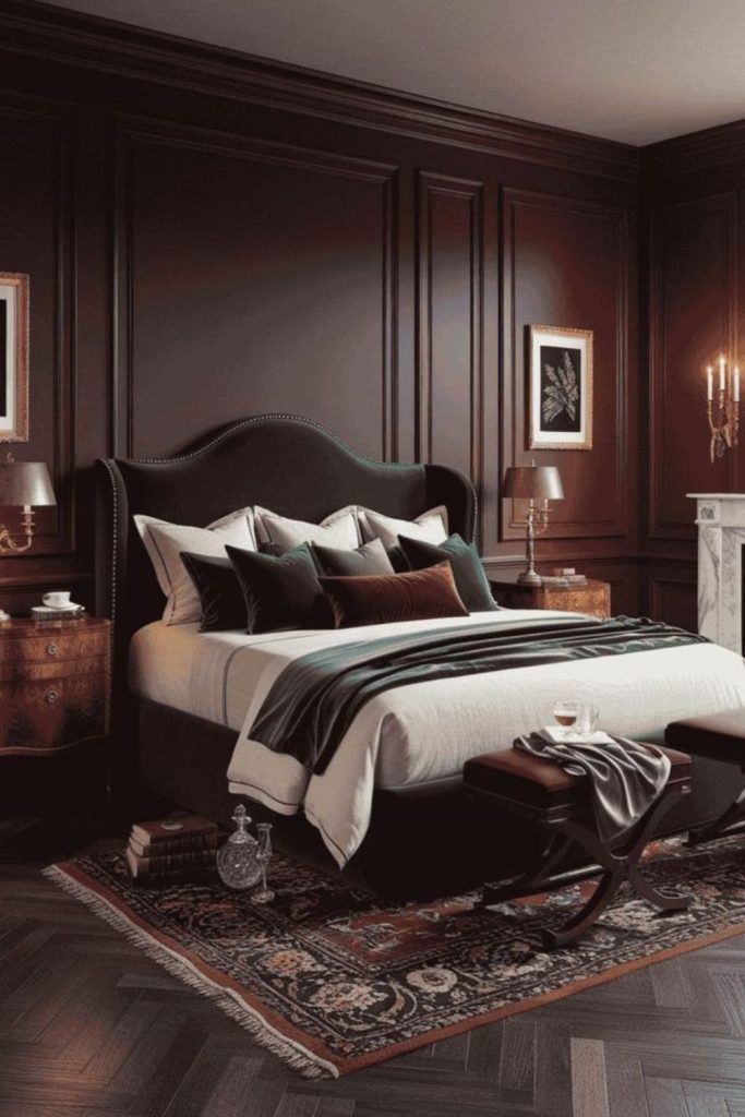 Velvet Canyon Crest canyon-hued velvet bedroom decor