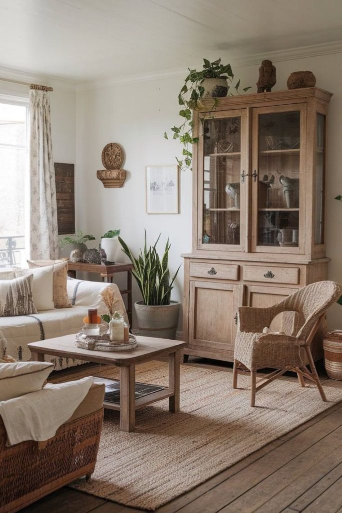 Vintage cottage rustic soft lounge