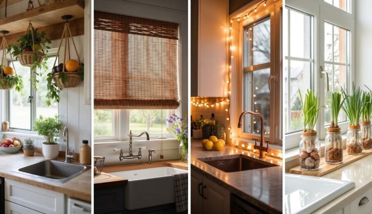 33 Creative Kitchen Window Decor Ideas