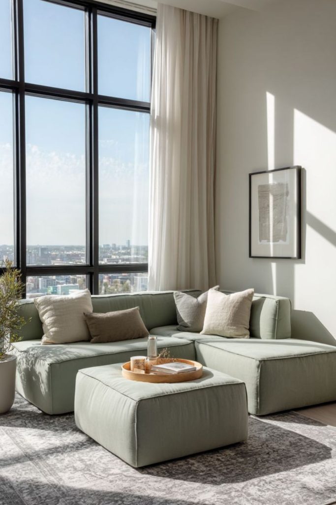 Modular seating with airy space