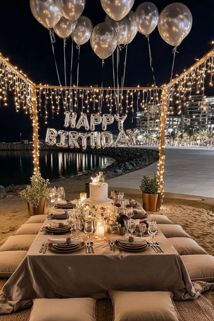 Twinkling lights magical birthday theme