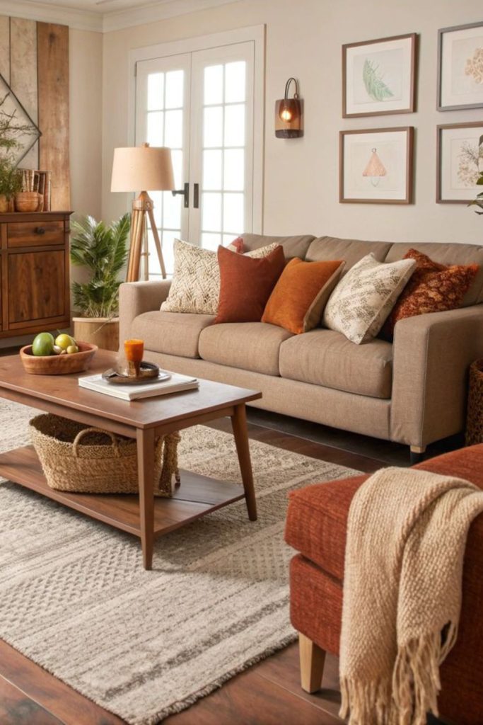 Warm honey tones with subtle accents