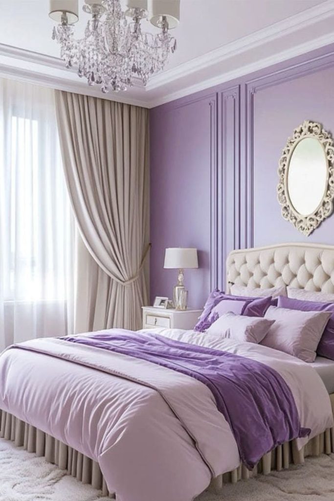 Lavender icy elegant dreamy velvet space.