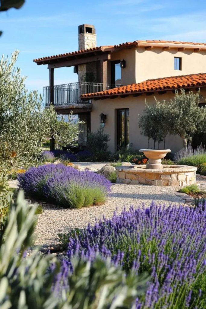 Lavender-filled terrace villa retreat