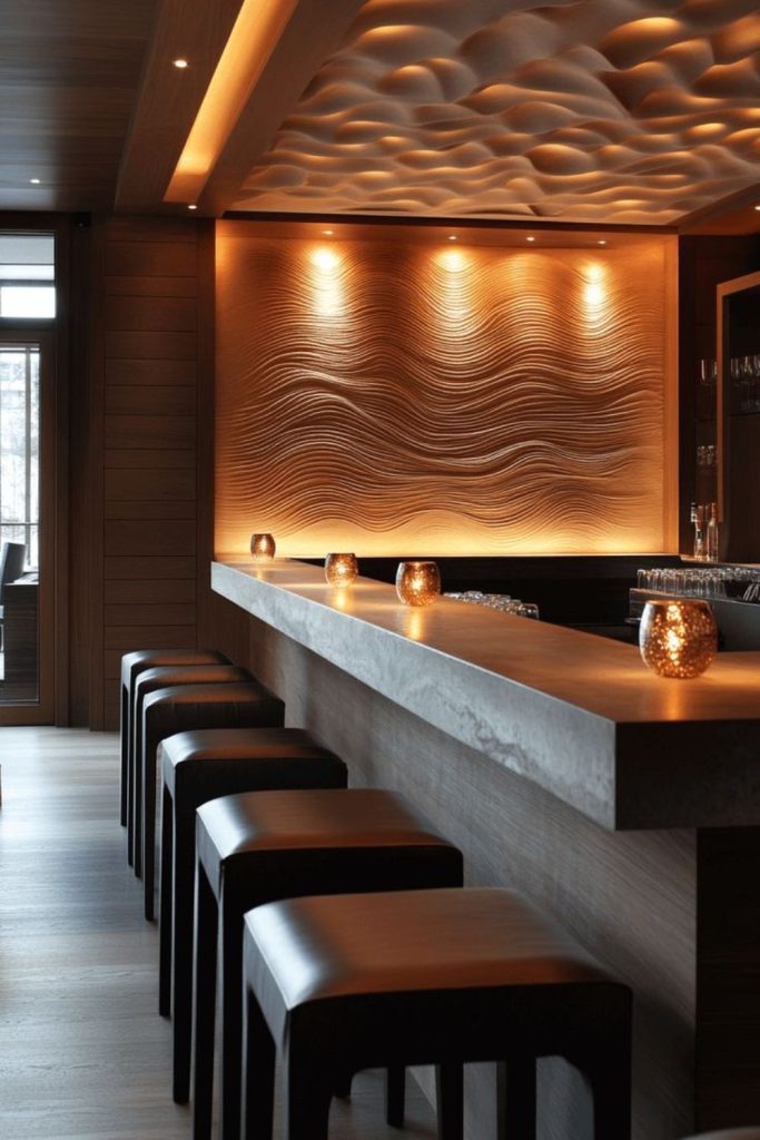 Multiple light layers create ambient subtle moods.