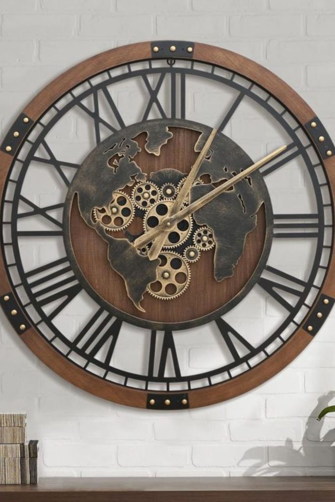 Sleek wall clock with artistic flair