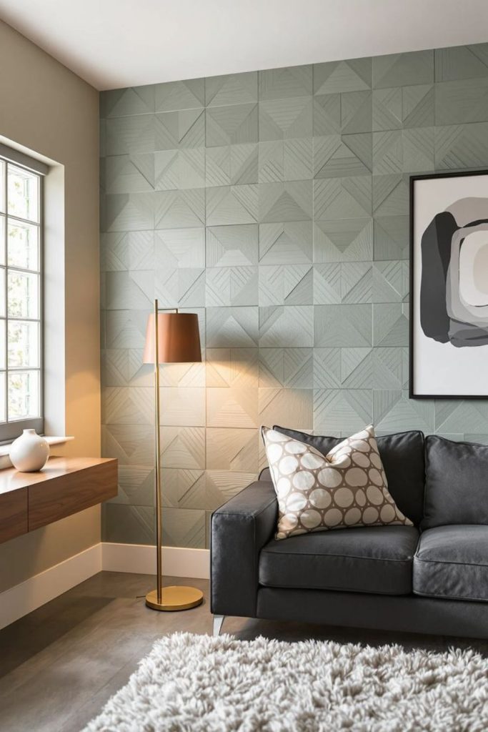 Irregular tiles creating subtle texture