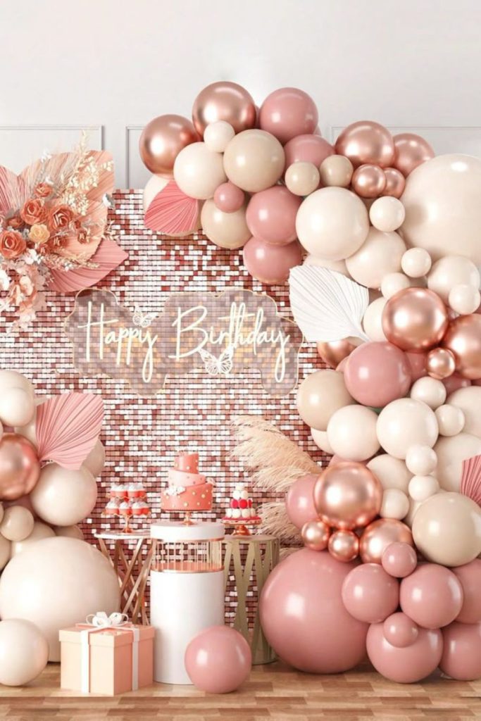 Pink princess-inspired dreamy decorations