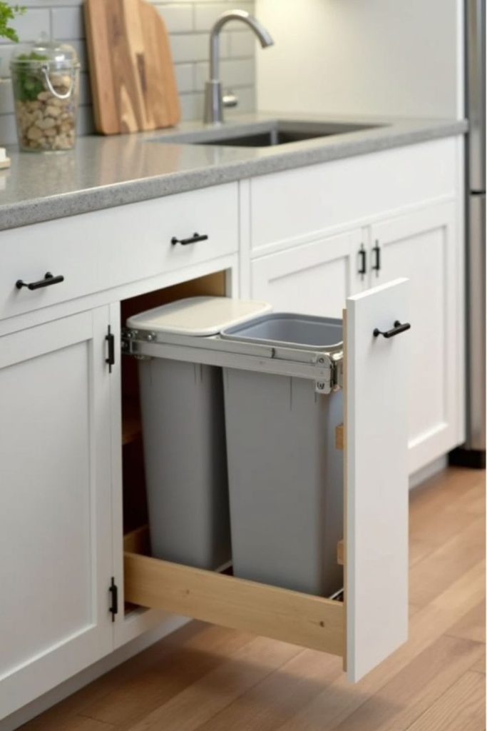 Pegboard spices arranged rhythmically for access.