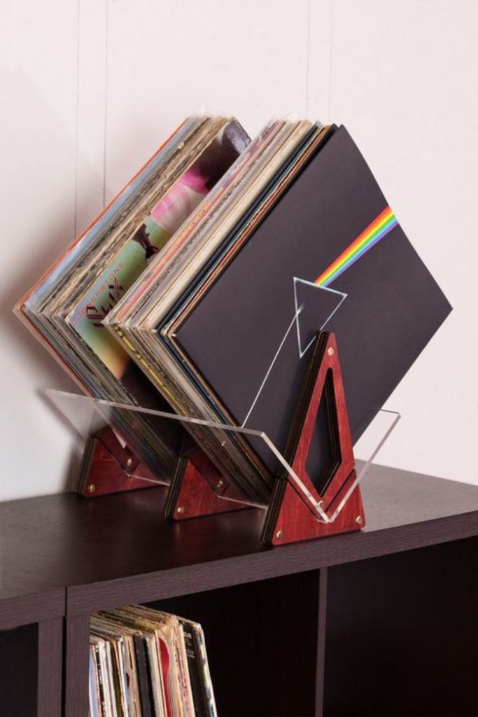 Vintage record holder for music lovers