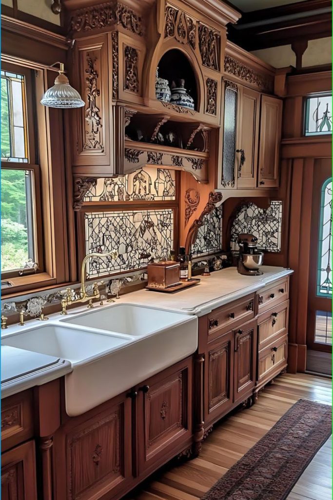 Carved rosewood lantern kitchen cozy