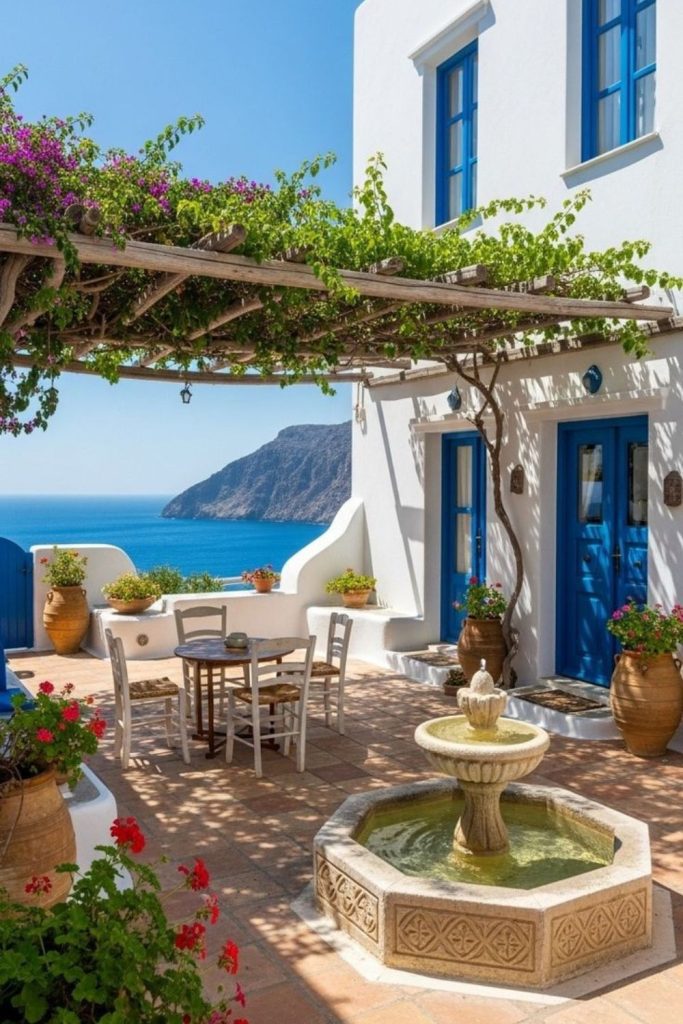 Coastal villa with ocean breeze