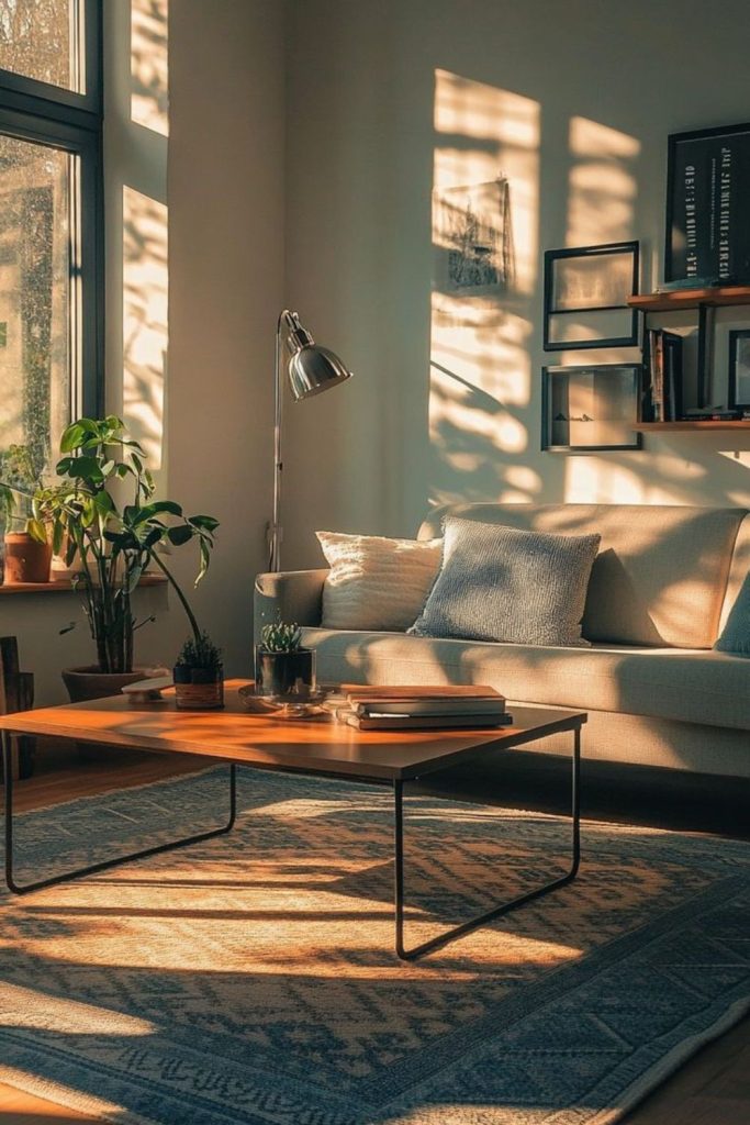 Bright minimal room with neutral tones.