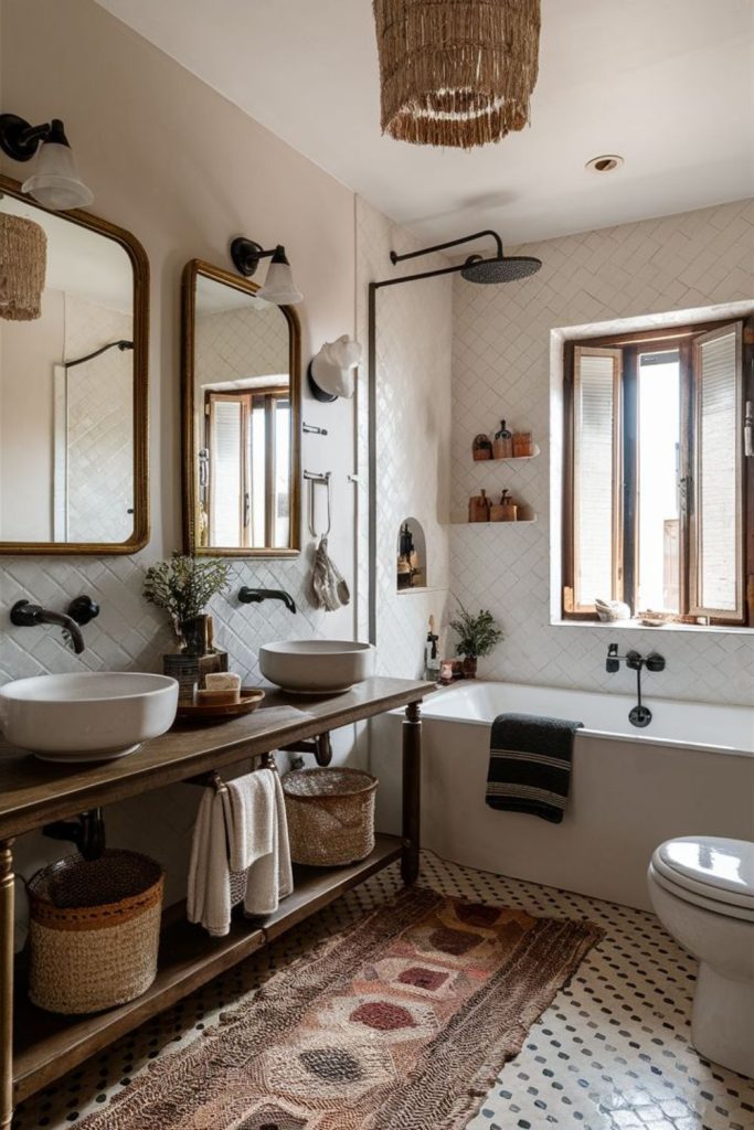 Vintage small bathroom details