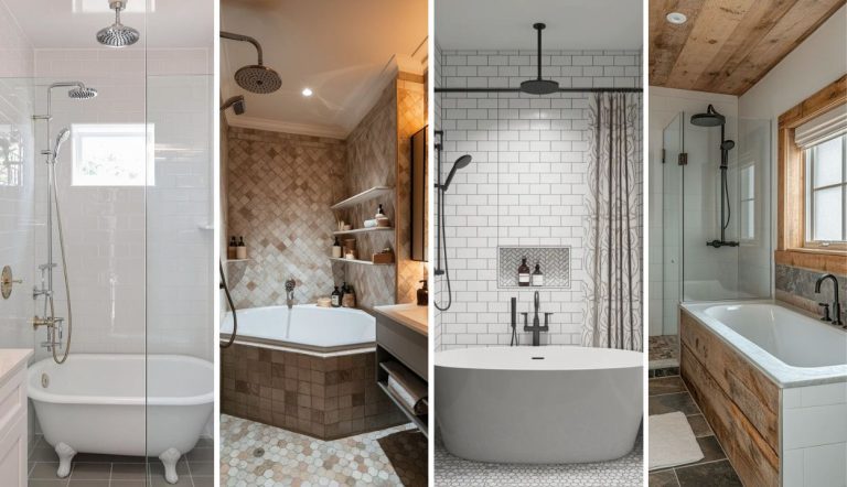 33 Small Bathroom with Tub and Shower Combo Design Ideas